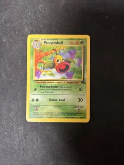 Weepinbell 1999 Jungle Set 48/64 Pokemon Card Game Trading English D40 - Image 1