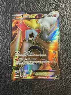 Entei EX - 103/108 - Pokemon Dark Explorers Black & White Full Art Rare Card NM - Image 1