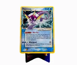 Vaporeon Gold Star 102/108 Power Keepers Ultra Rare Holo Card LP Condition - Image 1