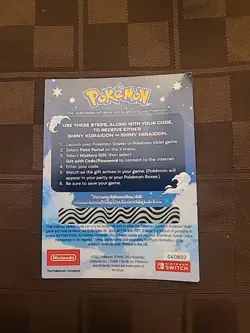 Shiny Koraidon Or Miraidon Pokemon Scarlet Violet Code Card - Gamestop - Image 2