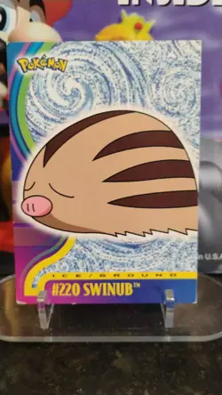 SWINUB TV Animation Edition POKEMON Non-Holo 2001 TOPPS Trading Card #220 - Image 1