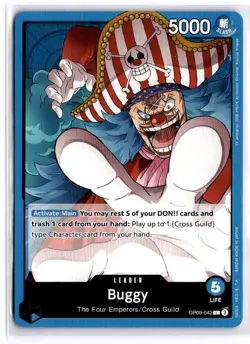 Buggy Leader OP09-042 Emperors in the New World ONE PIECE Card English - Image 1