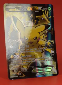 Pokemon TCG English Card XY Promo Pikachu EX XY124 Full Art Holo - Image 4