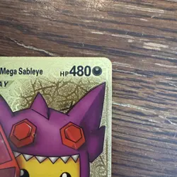 Pokemon Pikachu Mega Sableye 480HP Gold Foil Card Full Fan Art 005 - Image 3