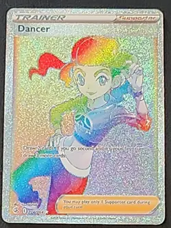 Dancer 274/264 Rainbow Secret Rare Trainer Card Fusion Strike Pokemon TCG NM - Image 1