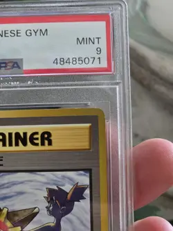 Pokemon Card Misty Tears Banned Artwork Rare Japanese Gym heroes 1998 PSA 9 - Image 3