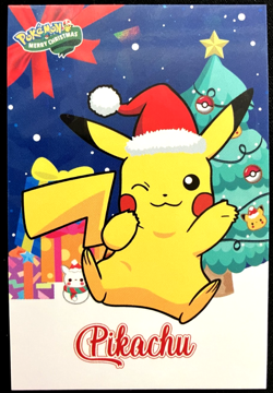Pikachu Ice Holo Pokemon 2024 Card Database Merry Christmas - Image 1