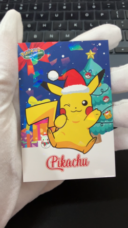 Pikachu Ice Holo Pokemon 2024 Card Database Merry Christmas - Image 2