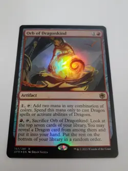 MTG Bling - Foil - Orb of Dragonkind - Adventures in the Forgotten Realms -J255 - Image 2