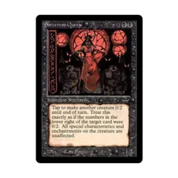 WOTC MtG Arabian Nights Sorceress Queen (U3) VG - Image 1