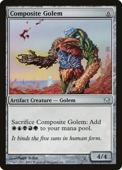 Composite Golem NM/M Fifth Dawn Artifact Creature Mtg Magic English Regular - Image 1