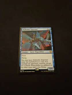 MTG Malleable Impostor Wilds of Eldraine Commander Light Play Condition - Image 2