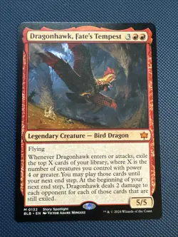MTG Dragonhawk, Fate's Tempest - Bloomburrow (BLB) NM - Image 1