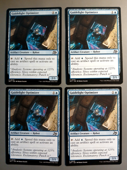 4X - MTG - MAGIC THE GATHERING AETHERDRIFT GUIDELIGHT OPTIMIZER NM/M - Image 1