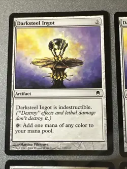 Darksteel Ingot X4 Darksteel Ex Condition See Pics Front Back Mtg - Image 4