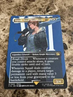 SQUALL, SEE MERCENARY Magic MTG Final Fantasy Borderless - Image 1