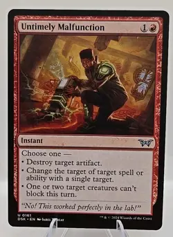 Untimely Malfunction MTG Duskmourn: House of Horror Regular - Image 1