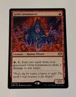 MTG Grim Lavamancer -Dominaria Remastered NM - Image 1