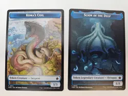 MTG -Koma's Coil | Scion of the Deep Double sided token Foundations - Image 1