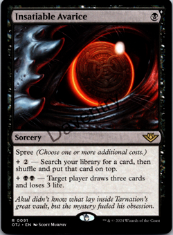 Insatiable Avarice (0091) - MTG - Outlaws of Thunder Junction Regular - Image 1