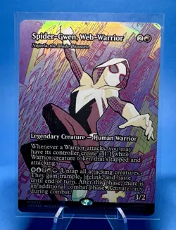 Magic the Gathering - Spider-Gwen, Web-Warrior (Borderless) (MAR) (FOIL) #24 - Image 1
