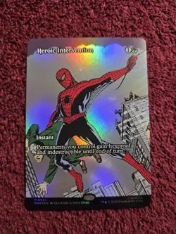 Heroic Intervention 0034 Foil Borderless Marvels Spider-Man - Image 1