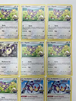 Pokemon Tcg Lot of 18 Aipom, Ambipom Reverse Holo Regular Common - Image 3