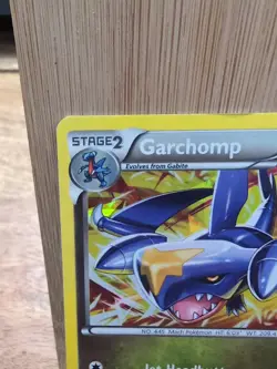 Garchomp - 91/124 - BW Dragons Exalted - Cracked Ice Holo - 2012 Pokemon - MP - Image 2