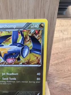 Garchomp - 91/124 - BW Dragons Exalted - Cracked Ice Holo - 2012 Pokemon - MP - Image 5