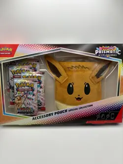 Pokemon SV Prismatic Evolutions Accessory Pouch Special Collection Eevee New TCG - Image 1