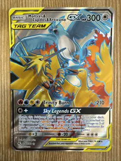 Moltres & Zapdos & Articuno GX - 66/68 - Pokemon Hidden Fates Sun Moon VLP/Bend - Image 1