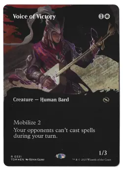 Voice of Victory (Borderless) - [Foil] Tarkir: Dragonstorm NM - Image 1