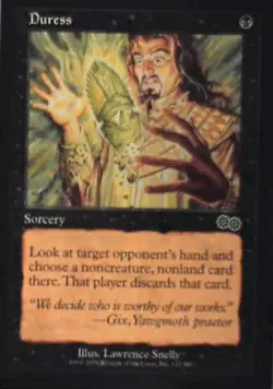 Duress - Urza's Saga: #132, Magic: The Gathering Nm R75 - Image 1