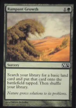 Rampant Growth - Magic 2012 (M12): #190, Magic: The Gathering Nm R74 - Image 1