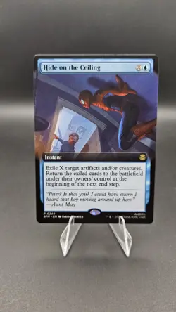 x1 Hide on the Ceiling - Extended Art R MTG Marvel's Spider-Man M/NM, English - Image 1