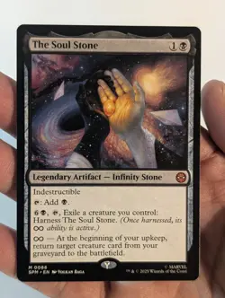 The SOUL Stone M 0066 Regular Non Foil Marvel Spiderman Magic The Gathering NM - Image 1