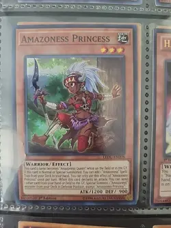 Yugioh Amazoness Princess LEDU-EN008 Super Rare Holo - LP-NM - Image 1