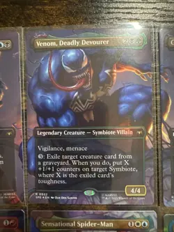 MtG - Marvel’s Spider-Man Borderless Foil Lot Venom, Green Goblin, Spider-Man🔥 - Image 3