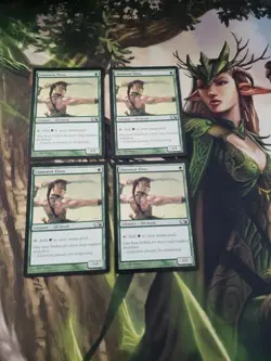 4x Llanowar Elves M11 Elf EDH Cube Modern Mint - Image 1