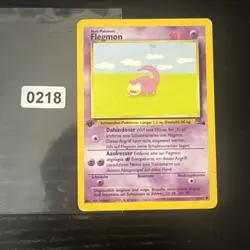 Pokemon Karte Flegmon 55/62 - 1.Edition Fossil - Vintage - Image 1