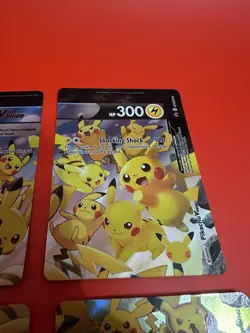 POKEMON! Pikachu V-Union SwSH Black Star Promo Set of 4 NM - Image 3