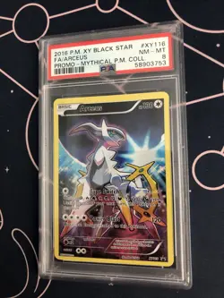 2016 Pokemon Arceus Full Art XY116 Mythical Collection Promo PSA 8 NM-MINT - Image 3