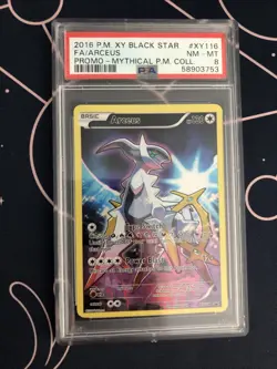 2016 Pokemon Arceus Full Art XY116 Mythical Collection Promo PSA 8 NM-MINT - Image 4