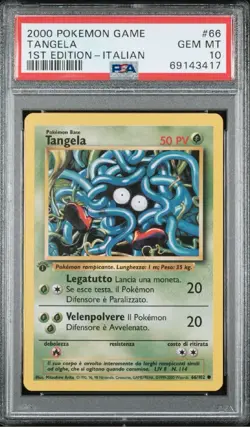 Pokemon PSA 10 Set Base 66/102 Tangela 1 edizione italiano - Image 5