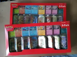 ⭐SHIPS TODAY⭐ Pokemon Prismatic Evolutions Costco 8 Mini-Tins Bundle LOT OF 2 - Image 1