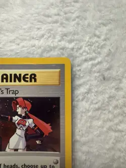The Rocket’s Trap Holo Rare 1st Edition 19/132 Gym Heroes WOTC VTG Pokemon NM - Image 5