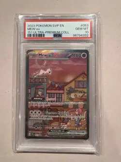 PSA 10 Mew ex SVP 053 Promo 151 Ultra Premium Collection Pokemon TCG Gem Mint 10 - Image 1