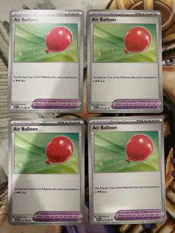 4x Air Balloon 079/086 Pokemon Black Bolt Regular English - PLAYSET - NM/M 🔥 - Image 1