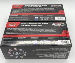 LOT OF 2 - Pokemon TCG Scarlet & Violet Prismatic Evolutions Surprise Box SEALED - Image 2