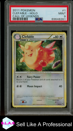 CLEFABLE POKEMON HOLO CALL OF LEGENDS 1 2011 ENGLISH PSA 9 - Image 1